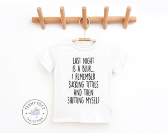 Last Night Is A Blur Shirt | Inappropriate Baby Tee, Cute Baby Shirt, Funny Baby Clothes, Baby Shower Gift
