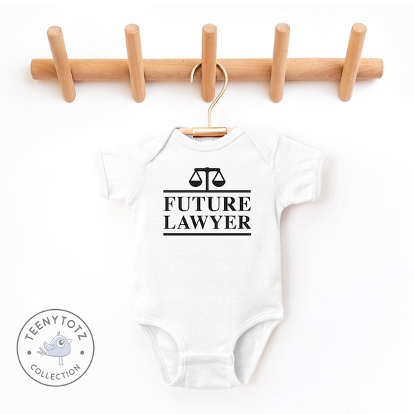 Future Lawyer Baby Bodysuit | Attorney Baby Romper, Lawyer Baby Bodysuit, Baby Shower Gift