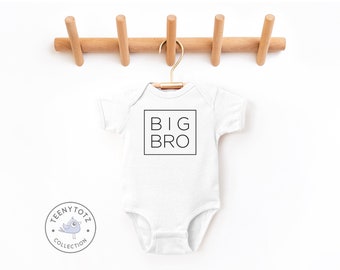 Big Bro Bodysuit | Big Brother Baby Romper, Cute Brother Bodysuit, Baby Announcement Romper, Baby Shower Gift