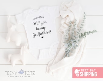 Personalized Godfather Onesie® | Will You Be My Godfather Onesie®, Baby Announcement Onesie®, Cute Baby Bodysuit, Baby Shower Gift