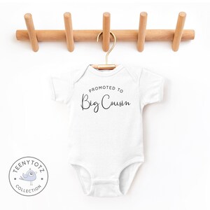 Promoted To Big Cousin Shirt Big Cousin Kids Tee, Cute Big Cousin Gift, Big Cousin Kids Shirt image 2