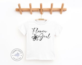 Flower Girl Shirt | Cute Baby Announcement Tee, Flower Girl T-Shirt, Wedding Flower Girl Shirt, Cute Baby Clothes, Baby Shower Gift