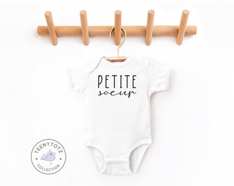 Petite Soeur Bodysuit | Cute Little Sister Baby Romper, Cute Sister Bodysuit, French Baby Romper, Baby Shower Gift