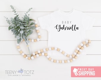 Personalized Baby Name Shirt | Baby Announcement Shirt, Cute Baby Onesie®, Funny Baby Clothes, Baby Shower Gift