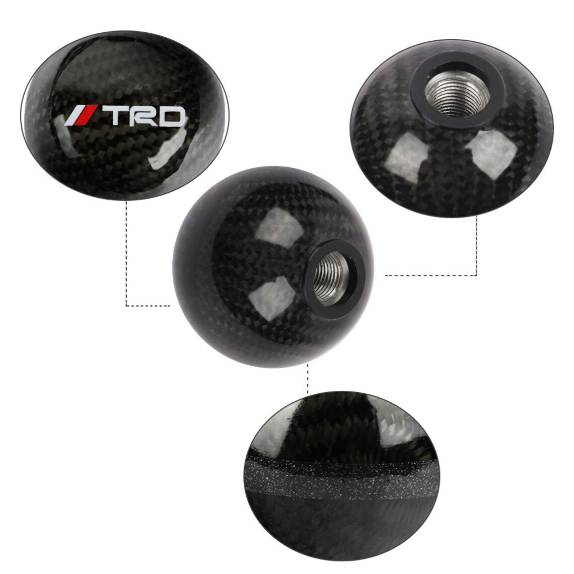 Brand New TRD Manuel Car Gear Shift Knob Round Ball Shape Etsy