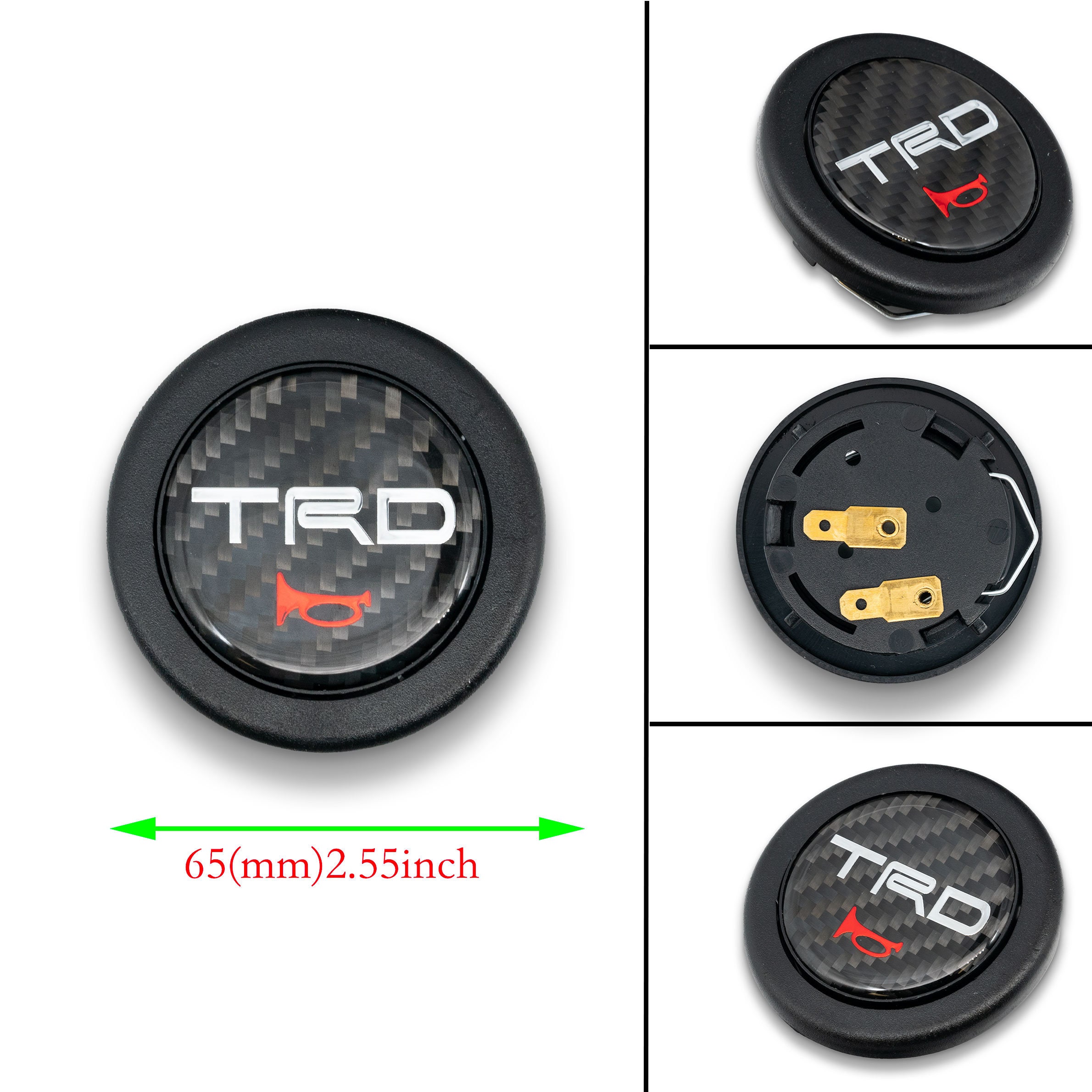 Brand New Universal Jdm TRD Car Horn Button Steering Wheel Etsy