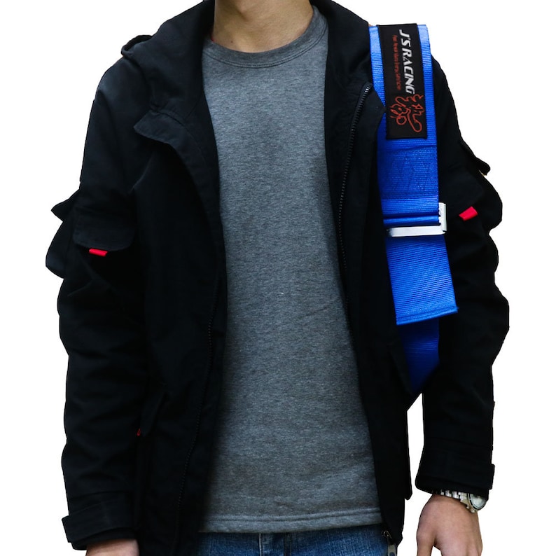 BRAND NEW JDM Bride J/'s Racing Blue Harness Adjustable Shoulder Strap