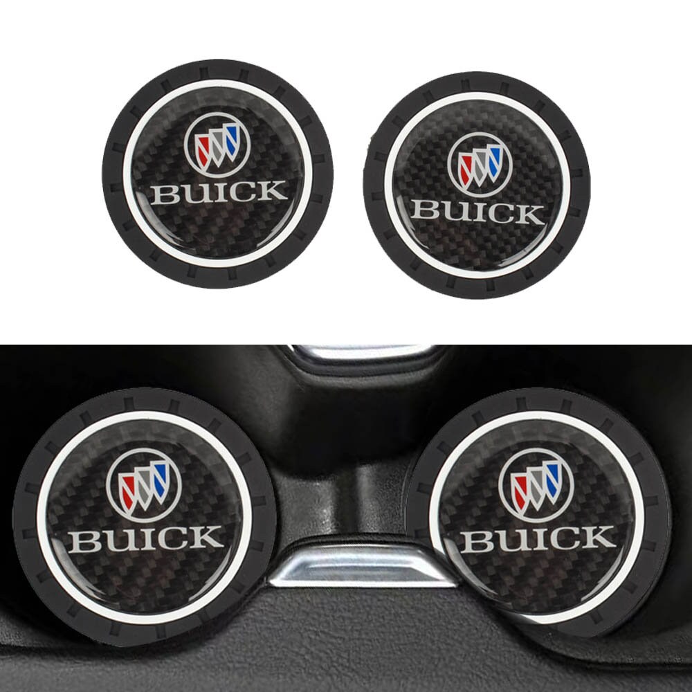 Brand New 2PCS Buick Real Carbon Fiber Car Cup Holder Pad Etsy