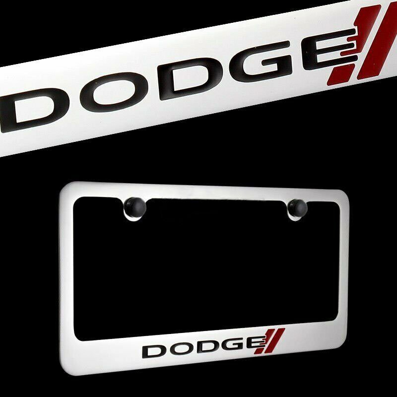 Brand New 1PCS Dodge Chrome Plated Brass License Plate Frame Etsy