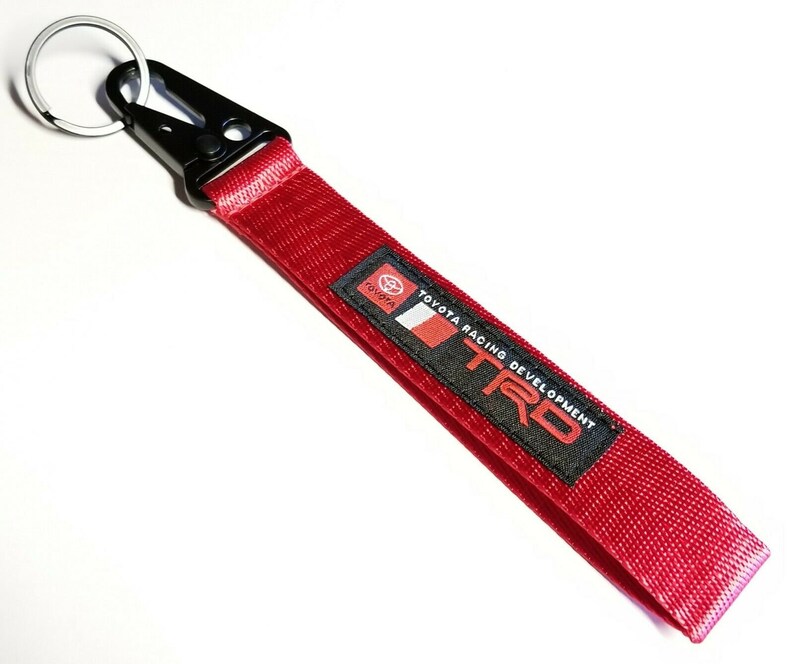 BRAND New JDM TRD Red Racing Keychain Metal key Ring Hook Etsy
