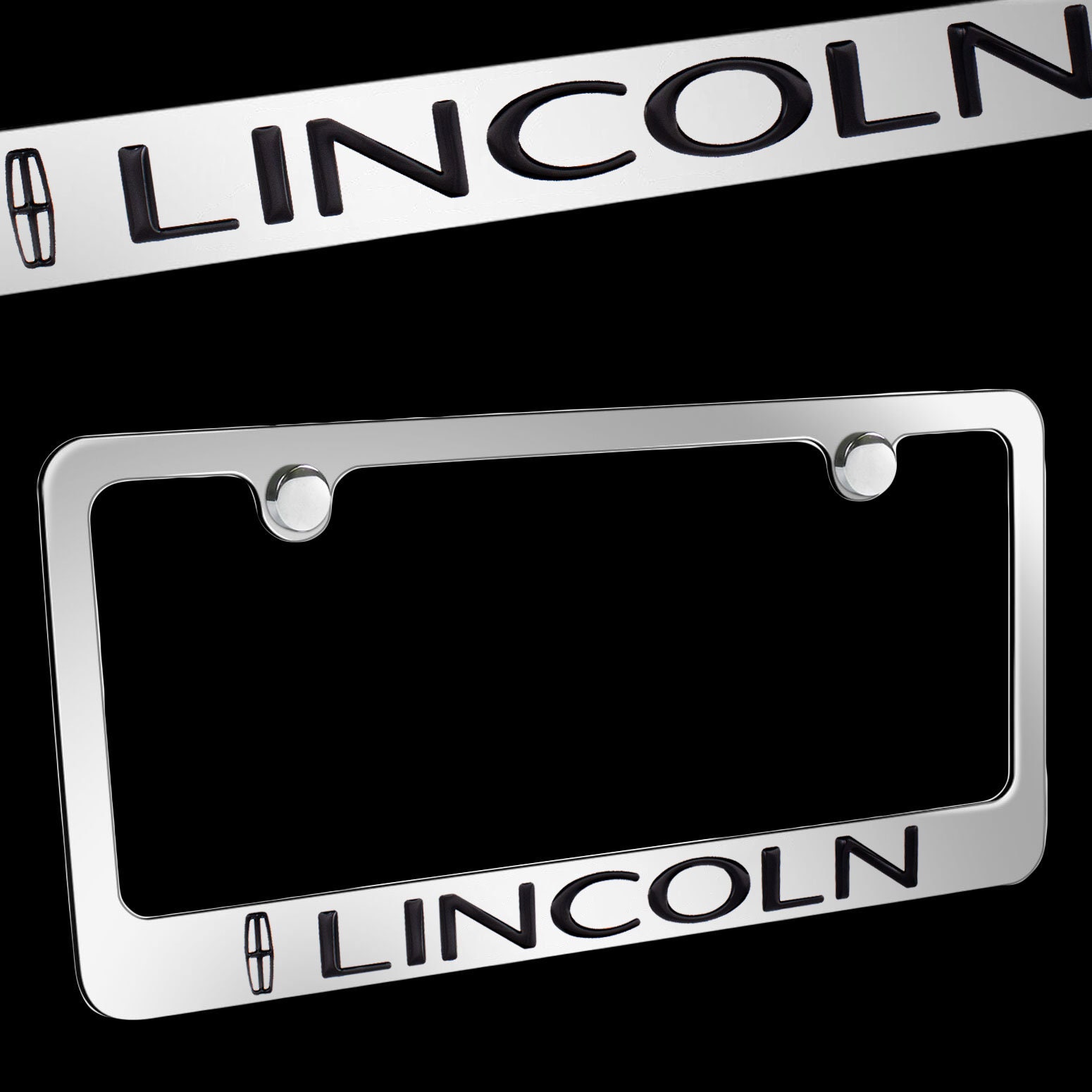 Brand New 1PCS LINCOLN Chrome Plated Brass License Plate Frame Etsy
