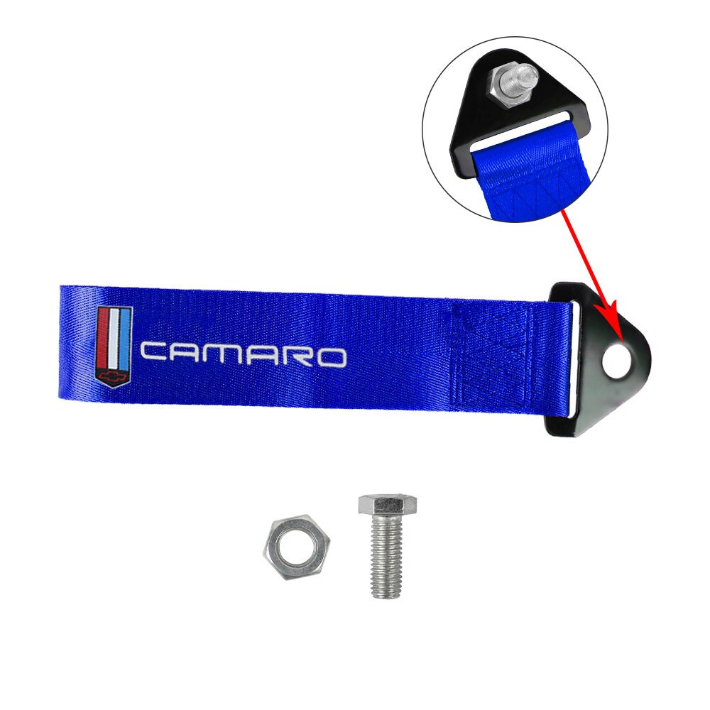 Brand New Camaro Race High Strength Blue Tow Towing Strap Hook Etsy
