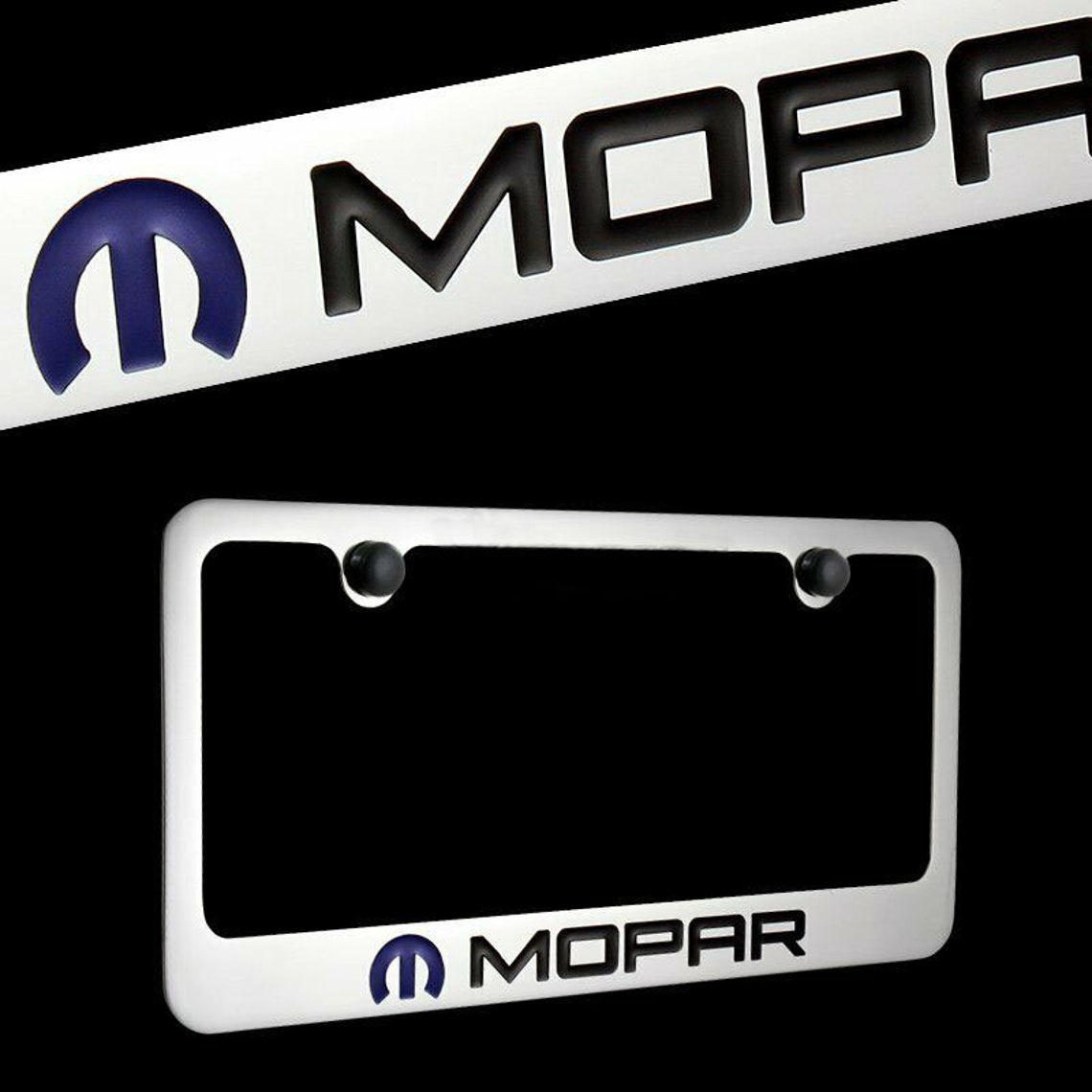 Brand New 1PCS MOPAR Chrome Plated Brass License Plate Frame Etsy