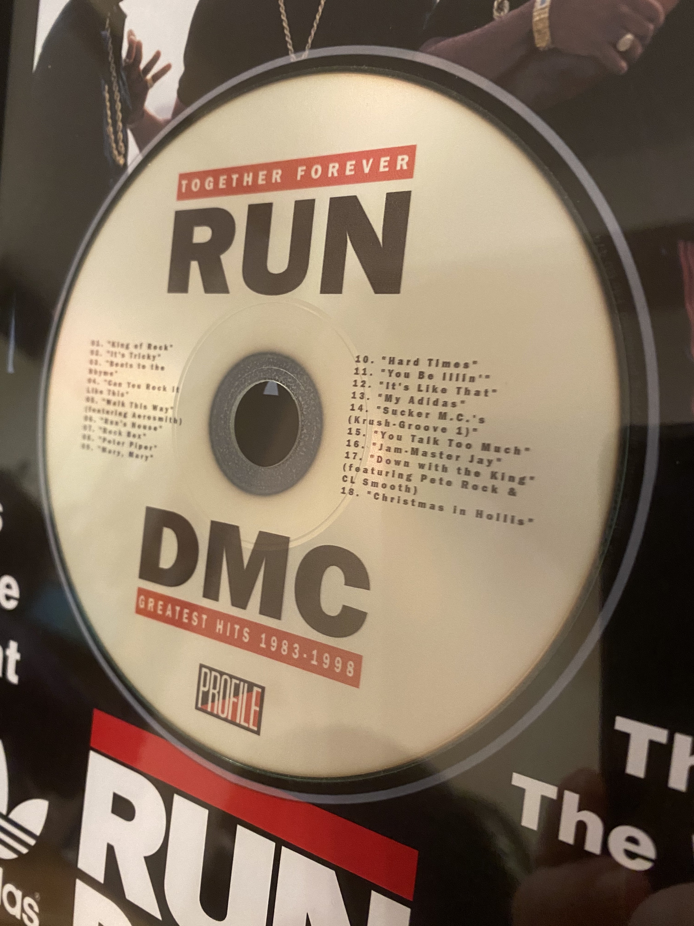 Run DMC Greatest Hits A4 Framed CD Print High Quality Retro Exclusive