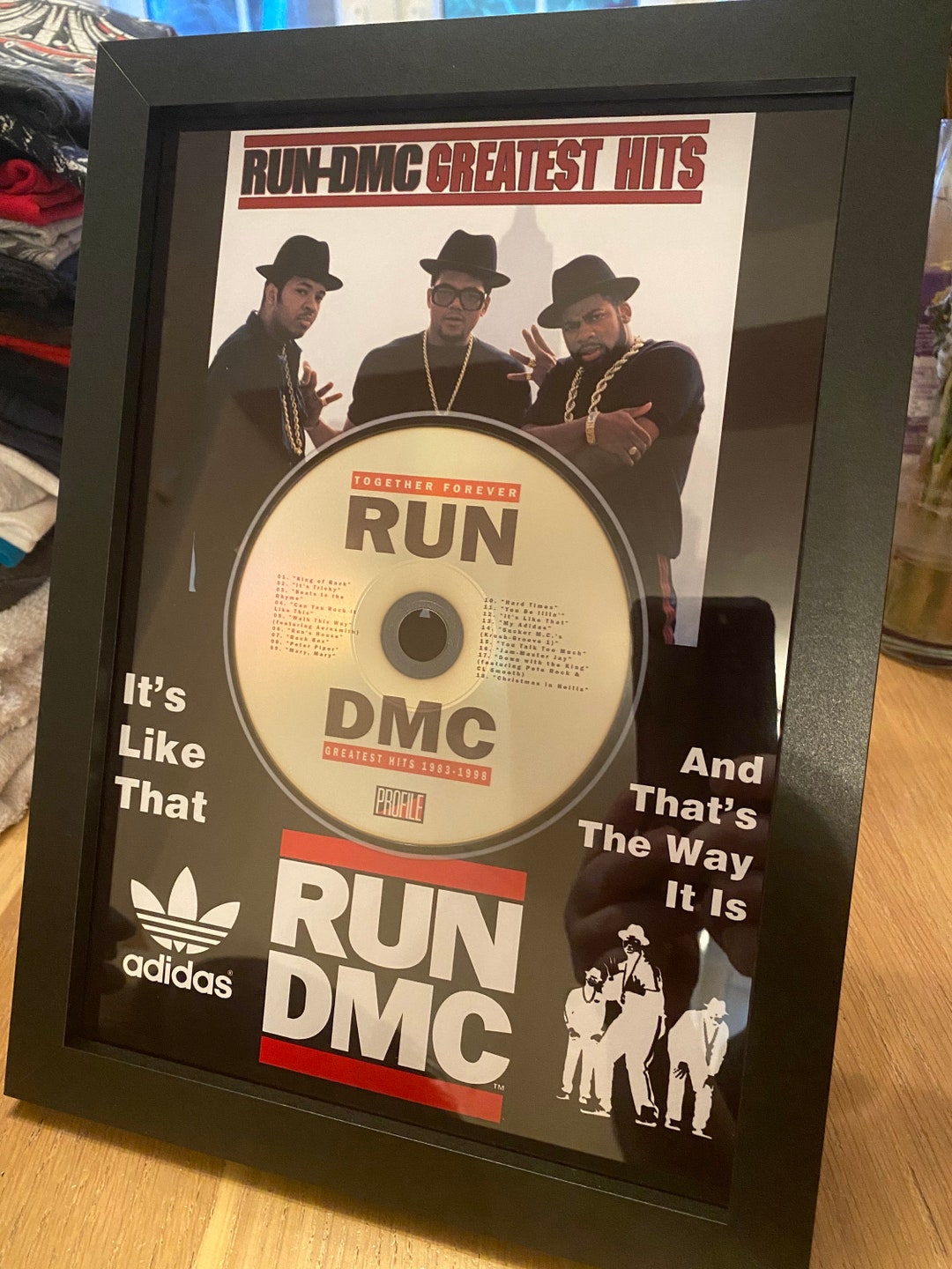 Run DMC Greatest Hits A4 Framed CD Print High Quality Retro Exclusive
