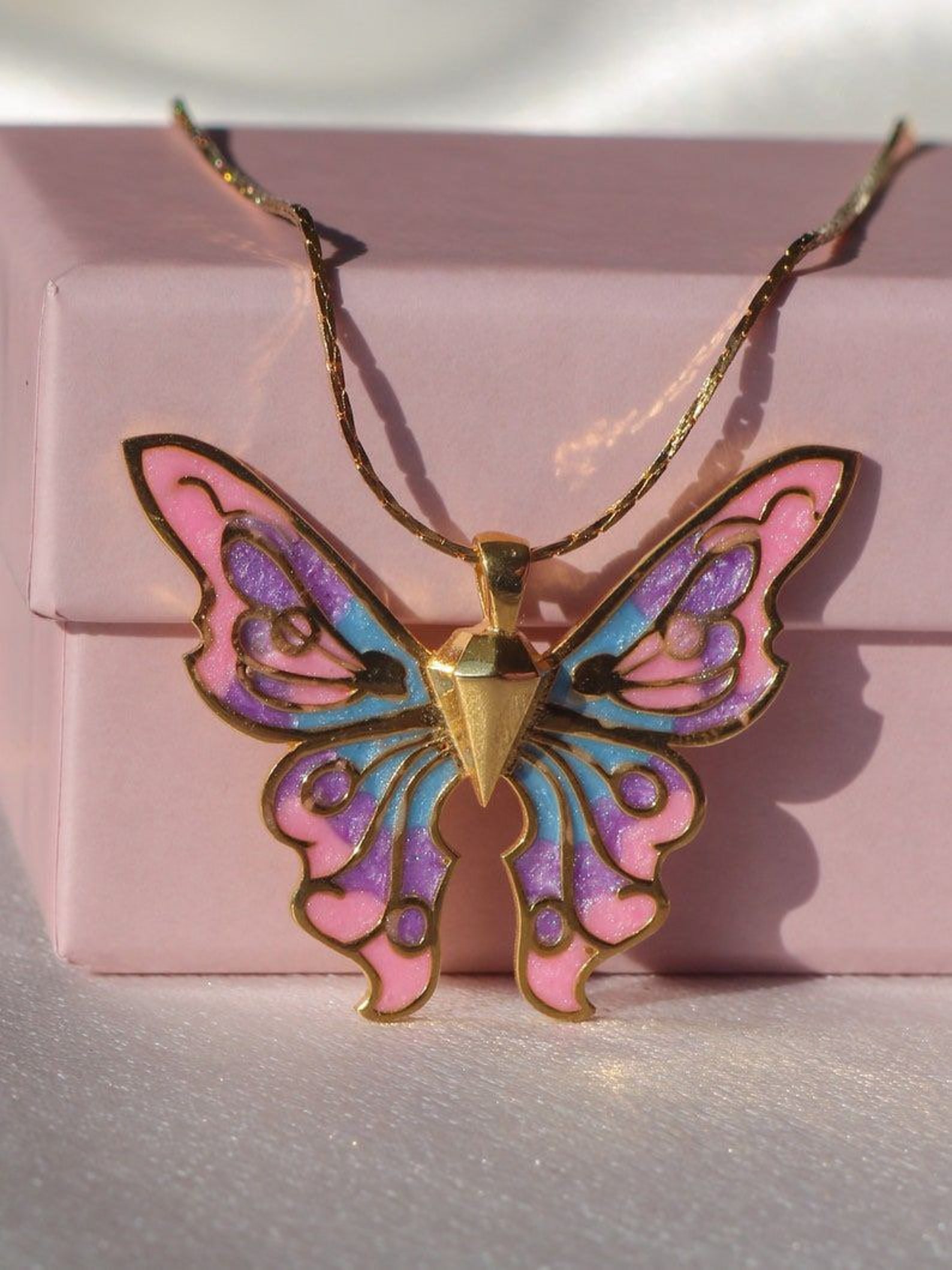 Barbie Fairytopia Mermaida Women Charm Butterfly Necklaces Etsy