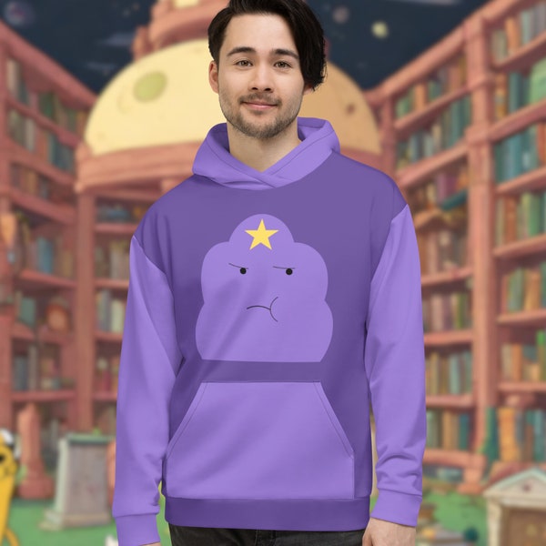 Adventure Time LSP Hoodie, All over print hoodie, Cozy Weather Hoodie, Adventure time Lumpy Space Princess, Unisex Hoodie