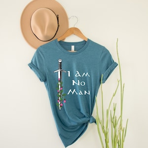 Herr der Ringe Ich bin kein Mann Shirt, Tolkien Tshirt, LOTR Mittelerde T-Shirt, LOTR Fan Shirt, Geschenk für LOTR Fan, Hobbit T-Shirt, Unisex Fantasy T-Shirt