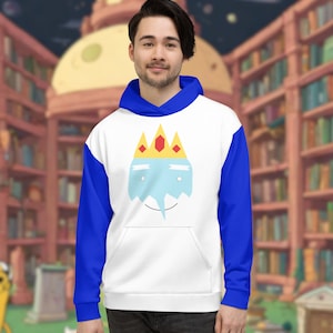 Adventure Time Ice King Hoodie, Marcy and Simon, Ice King and Gunter, Fionna and Cake, Simon Petrikov, Simon and Betty, Unisex Hoodie