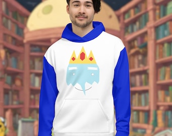 Adventure Time Ice King Hoodie, Marcy and Simon, Ice King and Gunter, Fionna and Cake, Simon Petrikov, Simon and Betty, Unisex Hoodie