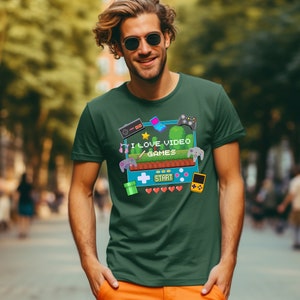 I Love Video Games Shirt, Retro Gaming Shirt, Nerdy Shirts, Video Game Shirt, Gamer Shirt, Nintendo Shirt, Retro Gaming, Gaming Present