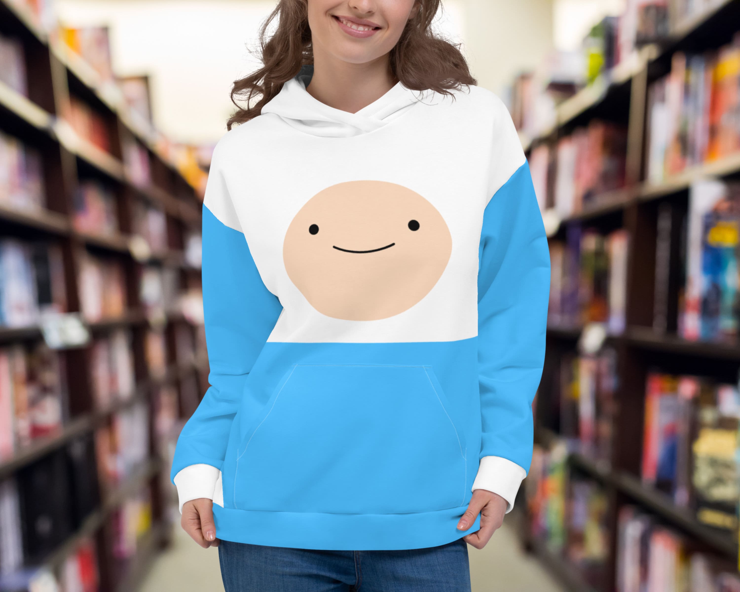 Regular Fit Hoodie - Blue/Adventure Time - Men