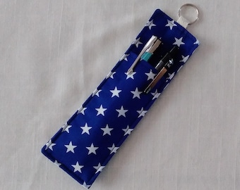 Porte-stylo en coton fait main : couleurs et motifs au choix