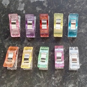Wonder Clips: Sewing & Quilting - No Pins Needed (x10, Assorted Colors)