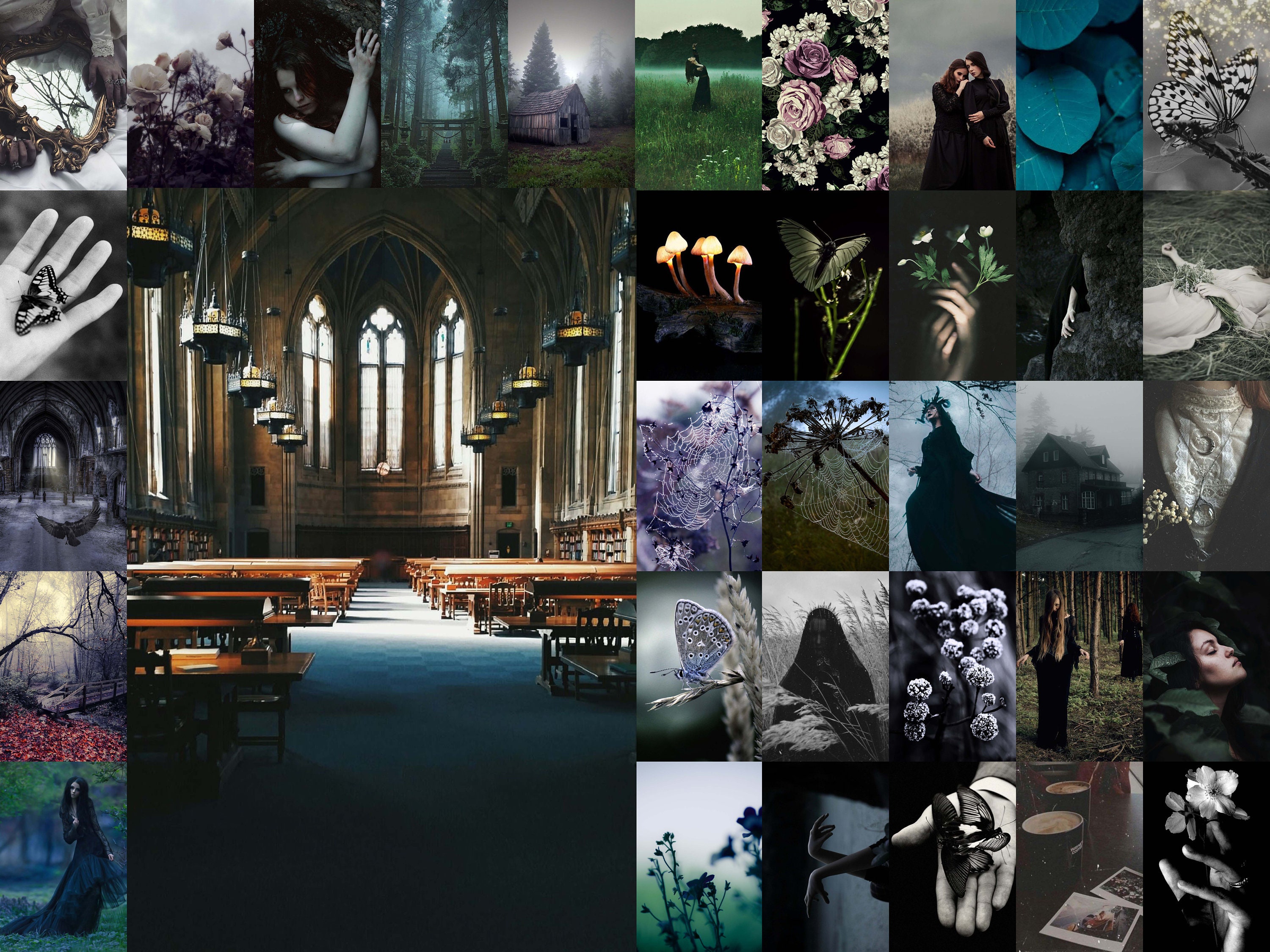 Dark Academia Aesthetic Photo Collage - img-hobo