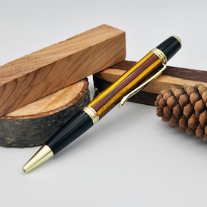 Beautiful Handmade Classica Spectraply wood pen,handturned pen,handcrafted ballpoint twist pen for boss dad or graduate,gift for him or her