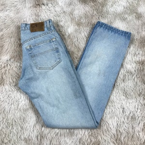 Vintage Polo Jeans Company Ralph Lauren Light Blue Jeans W26 Made in Mexico