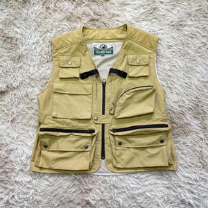 Vintage Stratton Club Multi Pocket Vest Utility Gear Hunting Fishing Vest Men Size M