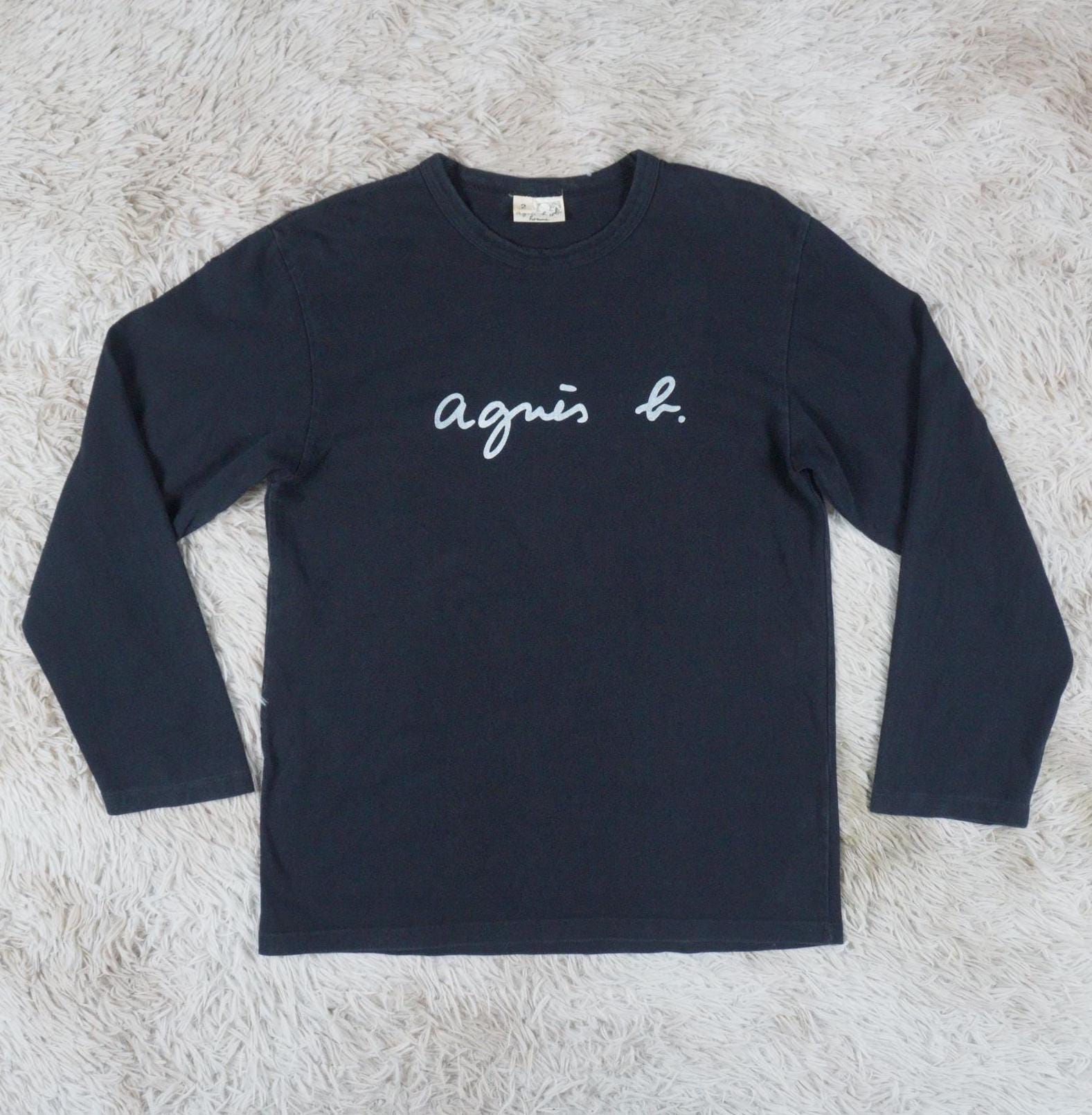 トップス 90s- agnes b. long t-shirt crewneck used Vintage 90s Agnes B Fullprint Tee Vintage 90s Agnes B