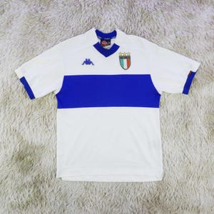 Kappa The Azzurri 98 Retro Vintage Jersey Made in Itali National Team Away Shirt Jersey Size M
