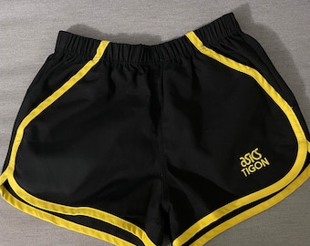 Vintage Asics Tigon Shorts Black Running Pants