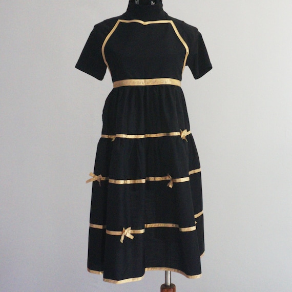 YVES SAINT LAURENT Black Polyester Cotton Luxury … - image 1