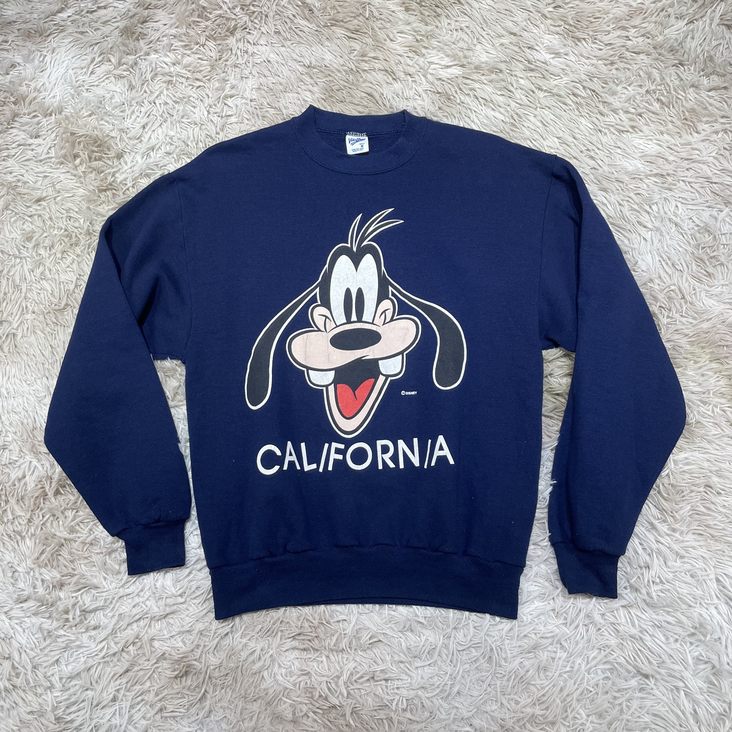 貴重◎ 80's desney goofy vintage sweat usa製 Vintage Goofy California Walt Disney Sweatshirt Velva Sheen