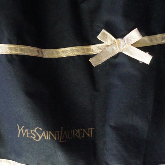 YVES SAINT LAURENT Black Polyester Cotton Luxury … - image 5