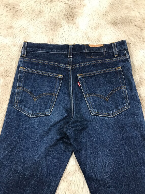 Dark navy Levi's 527 Euro model flare cut denim pants for men, size W32 / eaa526972 main image 0