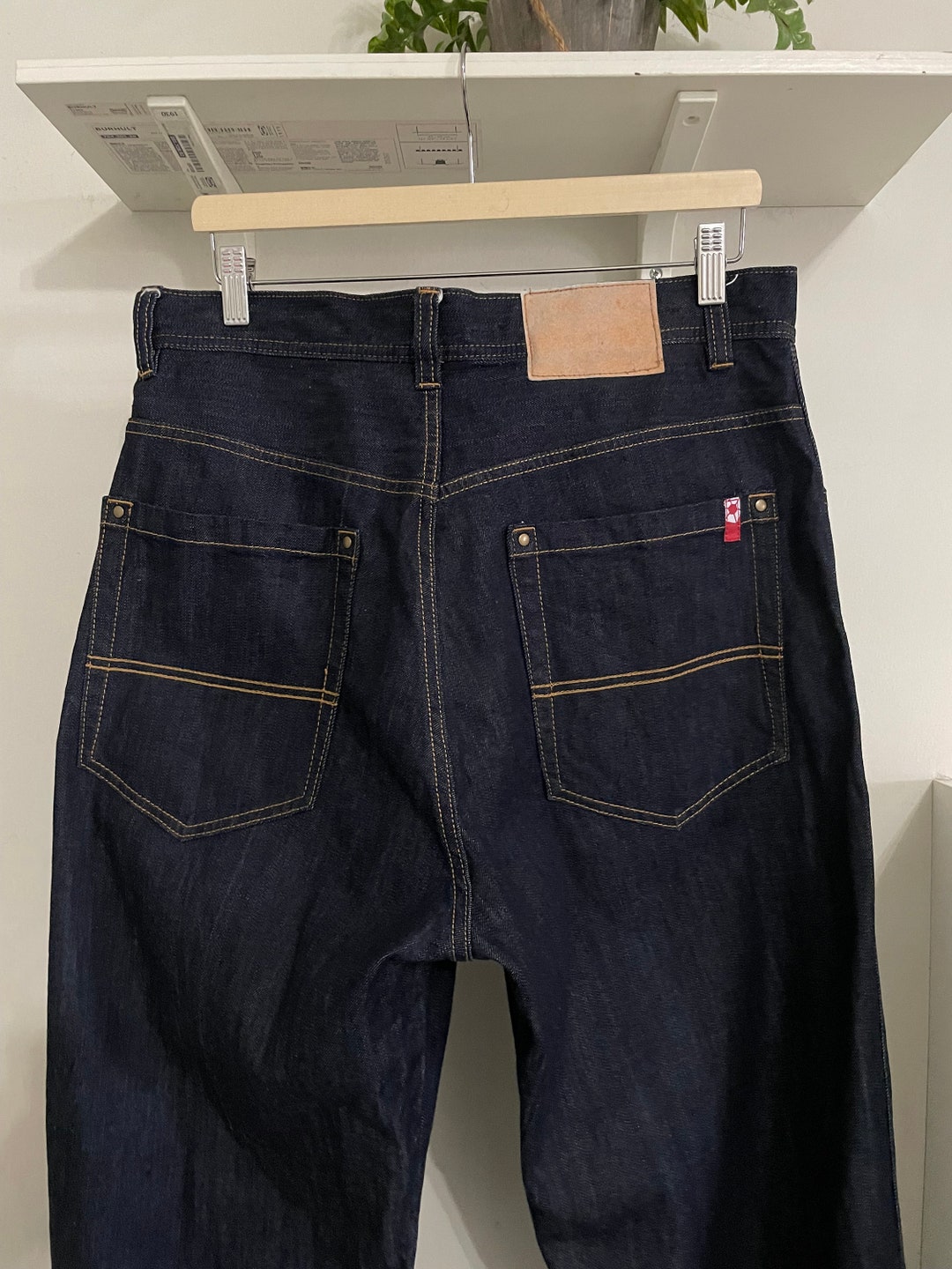 South Pole Jeans Baggy Hip Hop Rap Dark Blue Thin Lightweight Denim Men ...