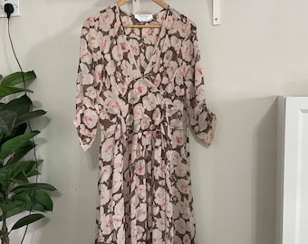 MAX MARA Pure Seta Silk Dress Floral