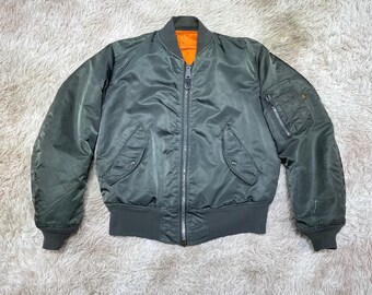 【VINTAGE】80〜90s made in USA MA-1 Alpha Industries × Vintage Vintage 90's MA-1 Bomber Jacket