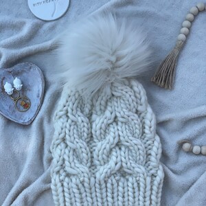 Luxe Chunky Knit Merino Wool Beanie