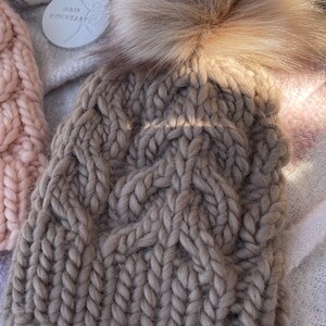 Luxe Chunky Knit Merino Wool Beanie