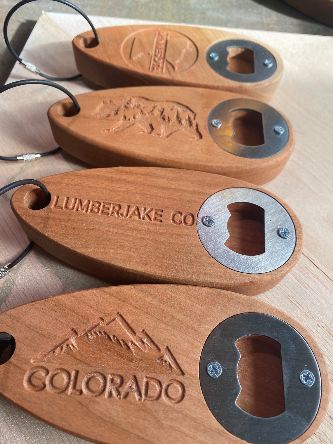 Blank Wooden Bottle Opener Keychain Wholesale Bulk Bottle Etsy