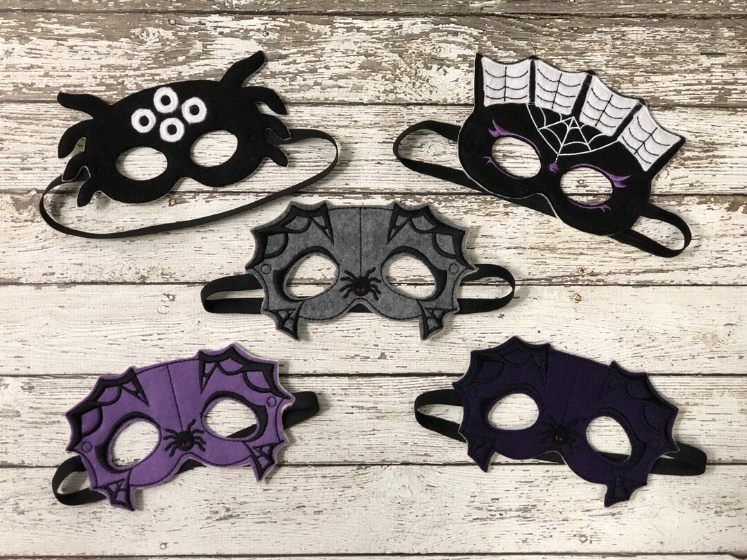 PPER-Jie Kids Spider Mask Halloween Costume Set With Wristbands