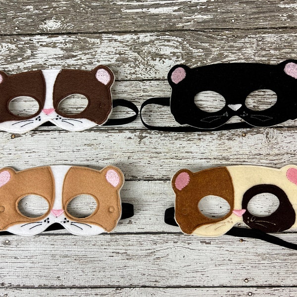 Guinea Pig Mask Guinea Pig Costume Hamster Mask Hamster Costume Felt Mask Party Favor Pet Mask Pet Costume Halloween Mask Halloween Costume