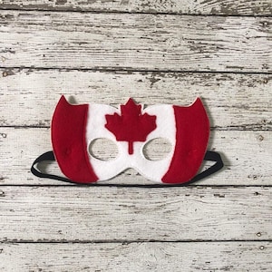 Canada Felt Mask Canada Costume Canada Halloween Costume Canada Halloween Mask Canada Pride Party Favor
