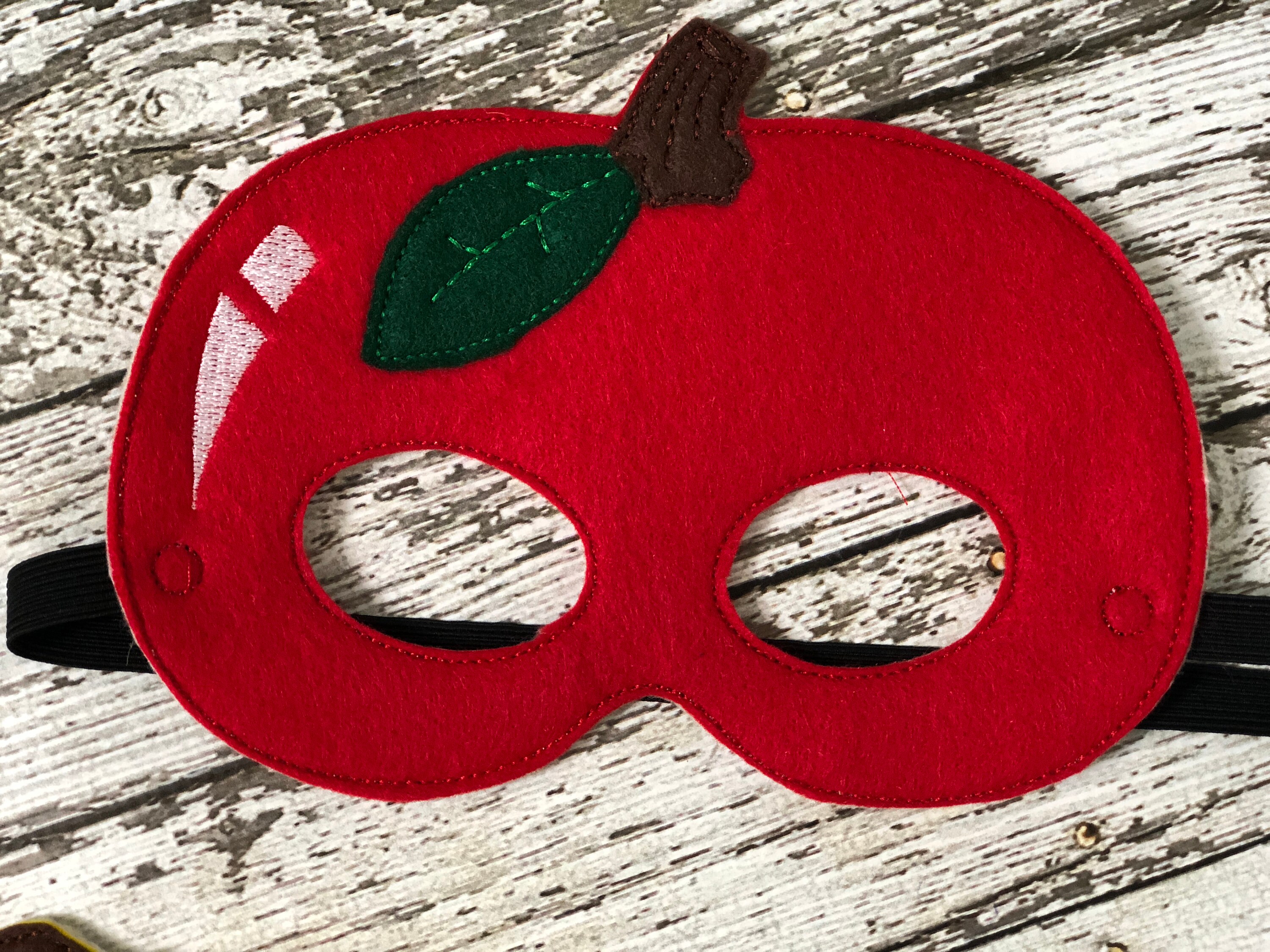 Fruit Masks Fruit Felt Masks Apple Mask Banana Mask Strawberry Etsy