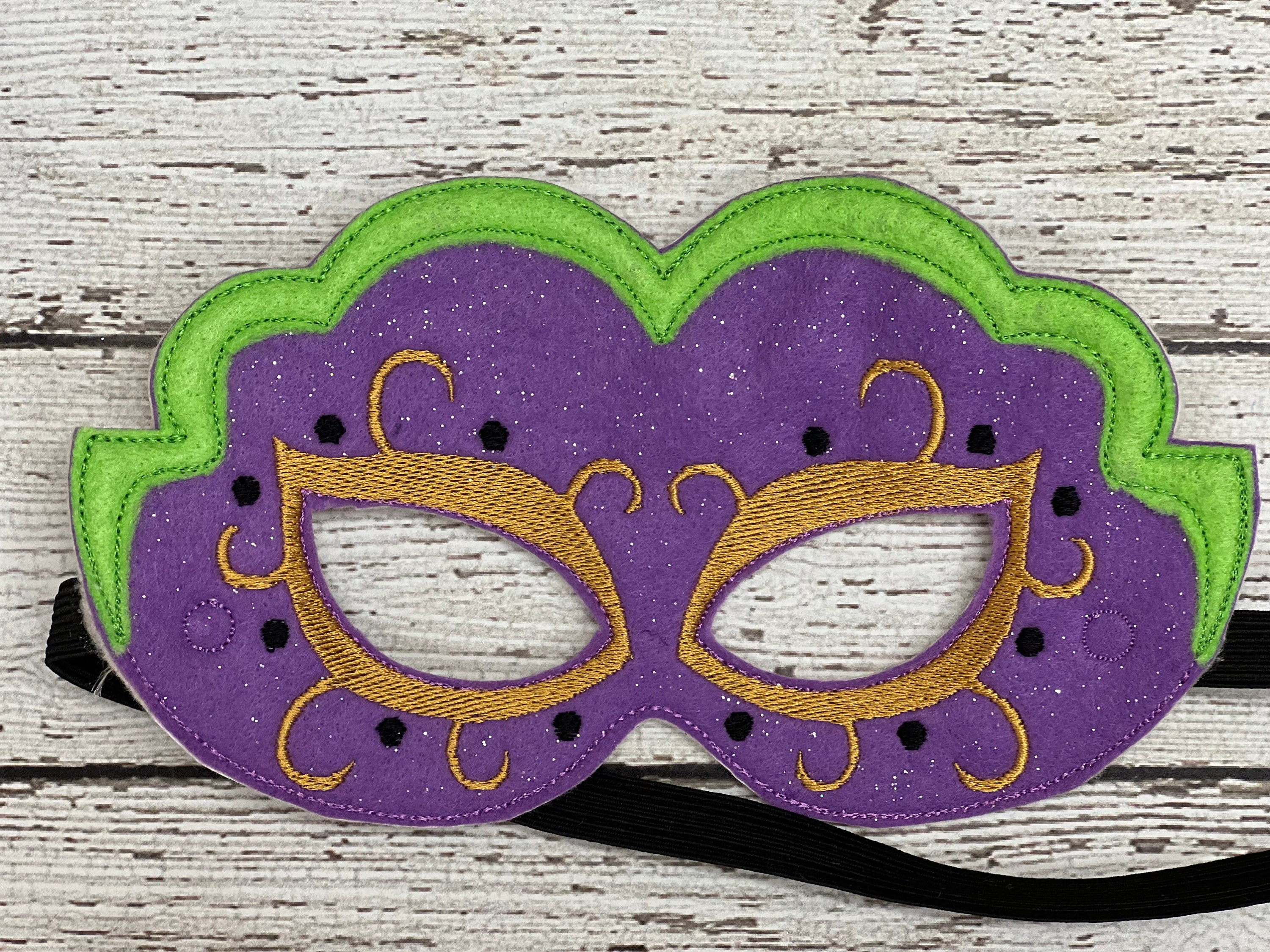 Pack De 6 Máscaras De Ojos De Fieltro Con Banda Elástica – Accesorios Para Mascarada, Carnaval Y Fiestas De Halloween (17,3 Cm)